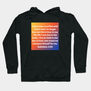 Bible Verse Galatians 2:20 Hoodie